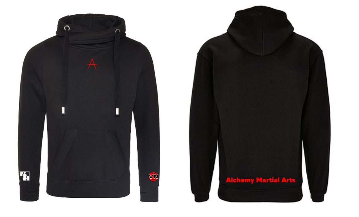Cross Neck Hoodie